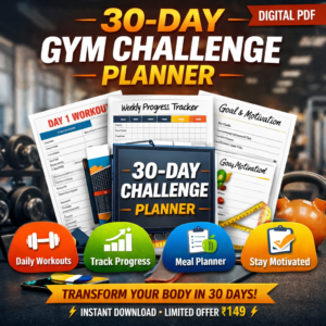 🔥 30-Day Gym Challenge Planner